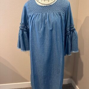 Denim dress - nwot, size large